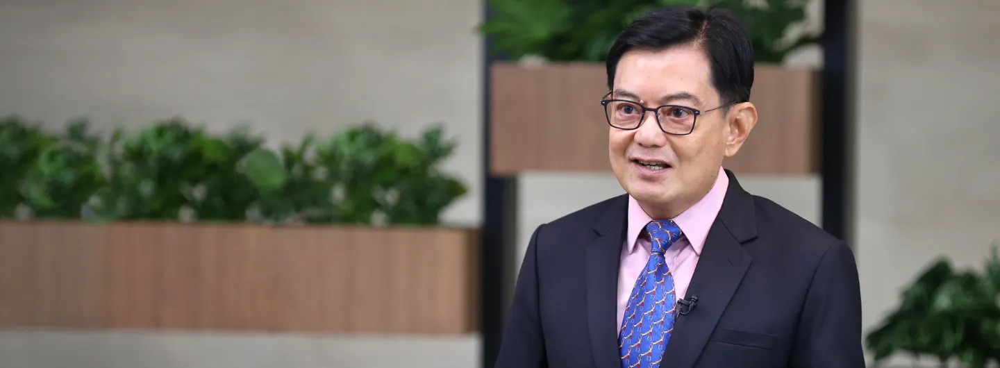 Guest-of-Honour DPM Heng Swee Keat delivering the opening address at the conference